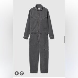 COS Charcoal Utility Denim Jumpsuit